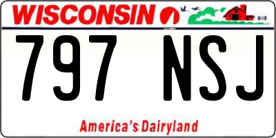 WI license plate 797NSJ