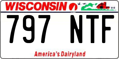WI license plate 797NTF