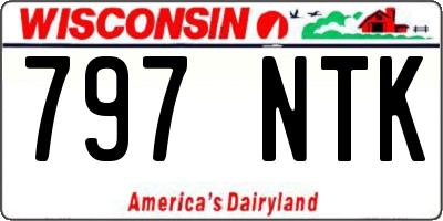 WI license plate 797NTK