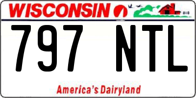 WI license plate 797NTL
