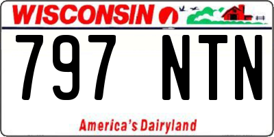 WI license plate 797NTN