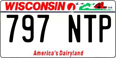 WI license plate 797NTP