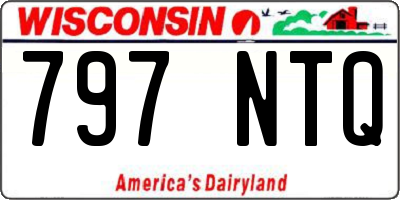 WI license plate 797NTQ