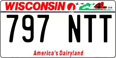 WI license plate 797NTT