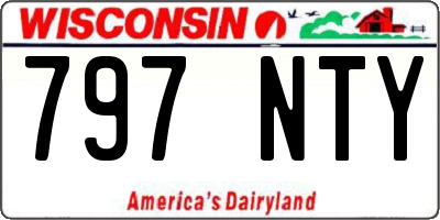 WI license plate 797NTY