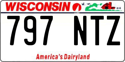 WI license plate 797NTZ