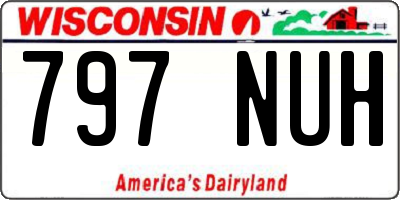 WI license plate 797NUH