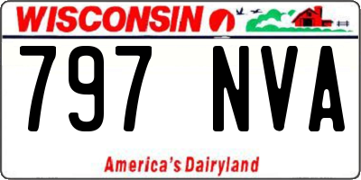 WI license plate 797NVA