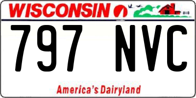 WI license plate 797NVC