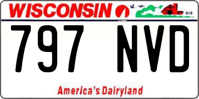 WI license plate 797NVD