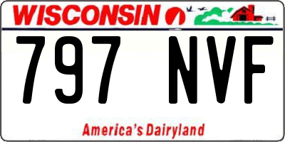 WI license plate 797NVF