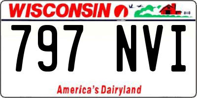 WI license plate 797NVI