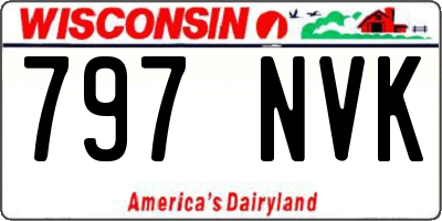 WI license plate 797NVK