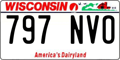 WI license plate 797NVO