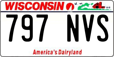 WI license plate 797NVS