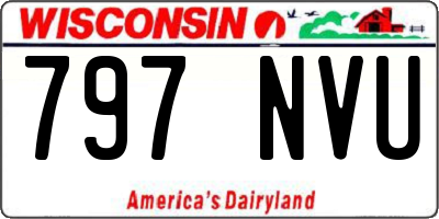 WI license plate 797NVU