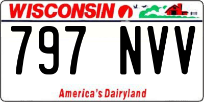 WI license plate 797NVV