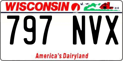 WI license plate 797NVX