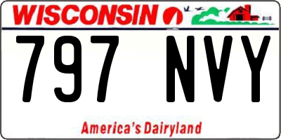 WI license plate 797NVY