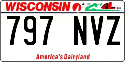 WI license plate 797NVZ