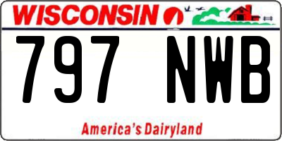 WI license plate 797NWB