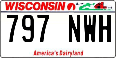 WI license plate 797NWH
