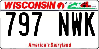 WI license plate 797NWK