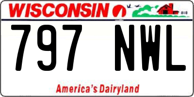WI license plate 797NWL