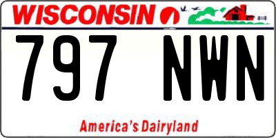 WI license plate 797NWN