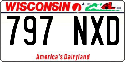 WI license plate 797NXD