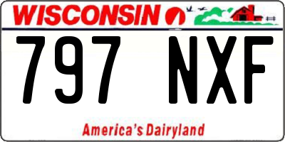 WI license plate 797NXF