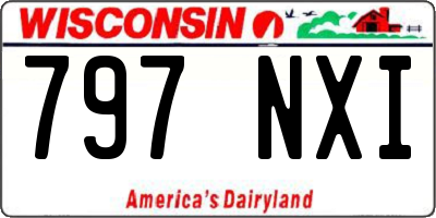 WI license plate 797NXI