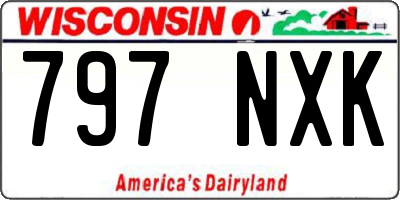 WI license plate 797NXK