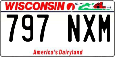 WI license plate 797NXM