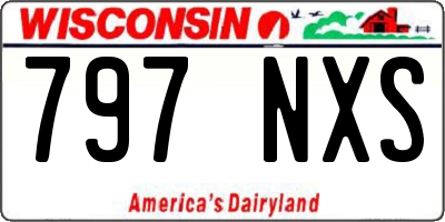 WI license plate 797NXS