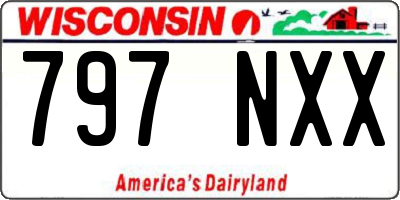 WI license plate 797NXX