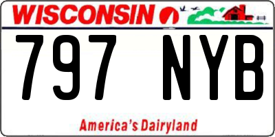 WI license plate 797NYB