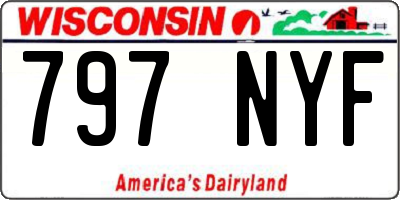 WI license plate 797NYF