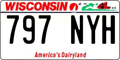 WI license plate 797NYH