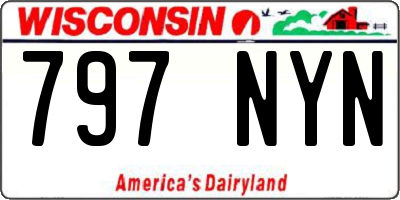 WI license plate 797NYN