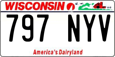 WI license plate 797NYV
