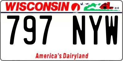 WI license plate 797NYW