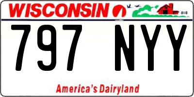 WI license plate 797NYY