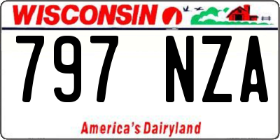 WI license plate 797NZA
