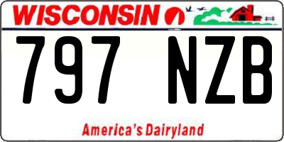 WI license plate 797NZB