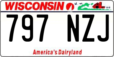 WI license plate 797NZJ