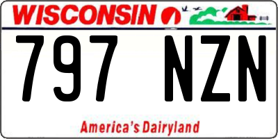 WI license plate 797NZN