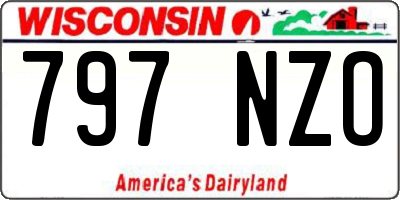 WI license plate 797NZO