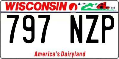 WI license plate 797NZP