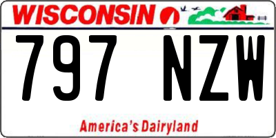 WI license plate 797NZW